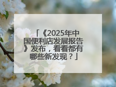 《2025年中国便利店发展报告》发布，看看都有哪些新发现？