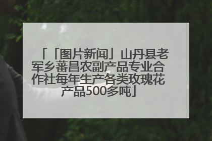 「图片新闻」山丹县老军乡蕃昌农副产品专业合作社每年生产各类玫瑰花产品500多吨