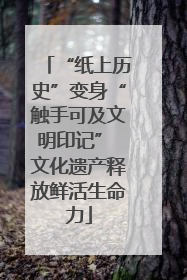 “纸上历史”变身“触手可及文明印记” 文化遗产释放鲜活生命力