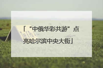 “中俄华彩共游”点亮哈尔滨中央大街