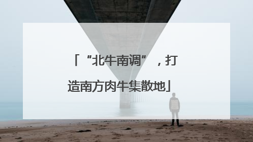 “北牛南调”，打造南方肉牛集散地