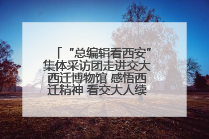 “总编辑看西安”集体采访团走进交大西迁博物馆 感悟西迁精神 看交大人续写爱国奋斗新篇章