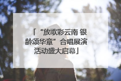 “放歌彩云南 银龄颂华章”合唱展演活动盛大启幕