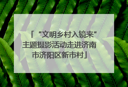 “文明乡村入镜来”主题摄影活动走进济南市济阳区新市村