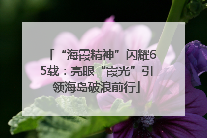 “海霞精神”闪耀65载：亮眼“霞光”引领海岛破浪前行