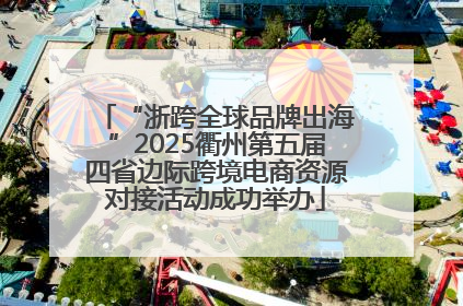 “浙跨全球品牌出海”2025衢州第五届四省边际跨境电商资源对接活动成功举办