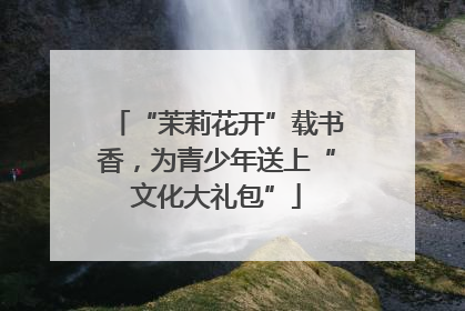 “茉莉花开”载书香，为青少年送上“文化大礼包”