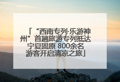 “西南专列·乐游神州”首趟旅游专列抵达宁夏固原 800余名游客开启清凉之旅