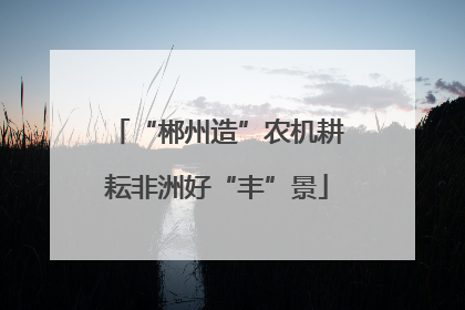 “郴州造”农机耕耘非洲好“丰”景