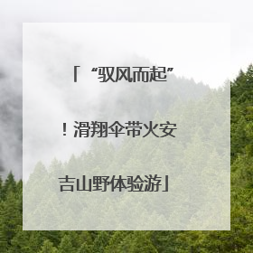 “驭风而起”！滑翔伞带火安吉山野体验游