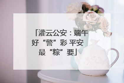 灌云公安：端午好“警”彩 平安最“粽”要