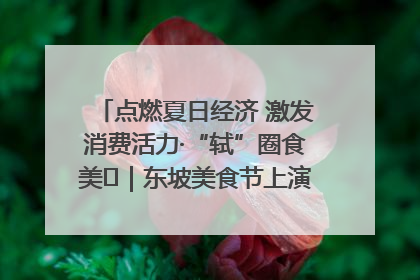 点燃夏日经济 激发消费活力·“轼”圈食美⑪｜东坡美食节上演“文化满汉全席”