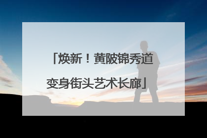 焕新！黄陂锦秀道变身街头艺术长廊