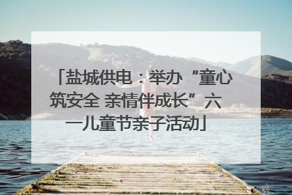 盐城供电：举办“童心筑安全 亲情伴成长”六一儿童节亲子活动
