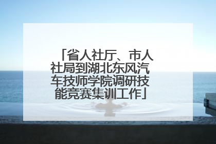 省人社厅、市人社局到湖北东风汽车技师学院调研技能竞赛集训工作