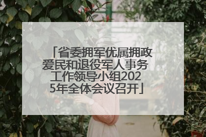 省委拥军优属拥政爱民和退役军人事务工作领导小组2025年全体会议召开