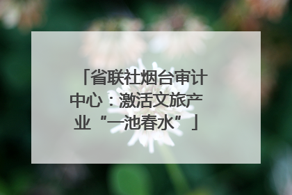 省联社烟台审计中心：激活文旅产业“一池春水”