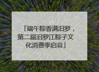 端午粽香满汨罗，第二届汨罗江粽子文化消费季启幕