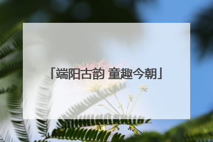 端阳古韵 童趣今朝