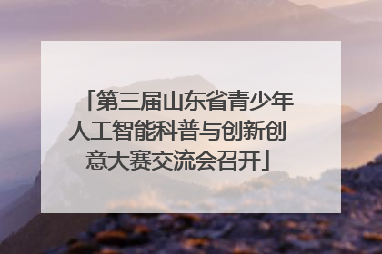 第三届山东省青少年人工智能科普与创新创意大赛交流会召开