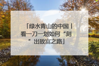 绿水青山的中国丨看一刀一划如何“刻”出致富之路