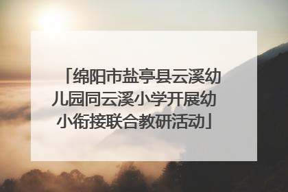 绵阳市盐亭县云溪幼儿园同云溪小学开展幼小衔接联合教研活动