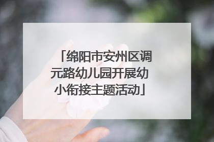 绵阳市安州区调元路幼儿园开展幼小衔接主题活动
