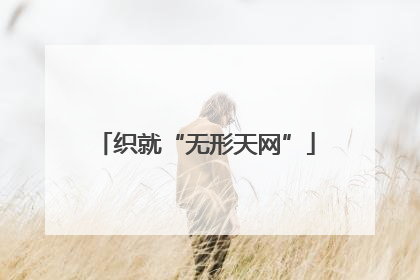 织就“无形天网”