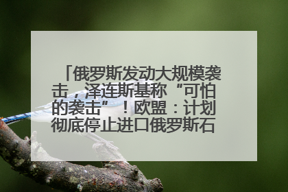 俄罗斯发动大规模袭击，泽连斯基称“可怕的袭击”！欧盟：计划彻底停止进口俄罗斯石油！油价飙涨