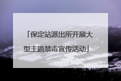 保定站派出所开展大型主题禁毒宣传活动