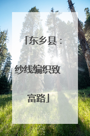 东乡县：纱线编织致富路