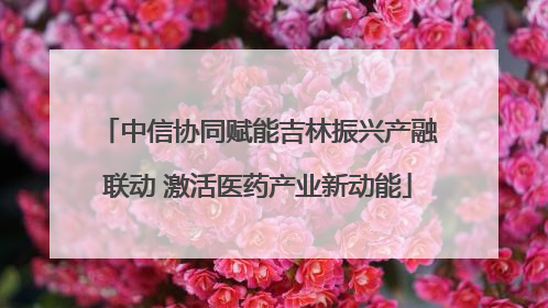 中信协同赋能吉林振兴产融联动 激活医药产业新动能
