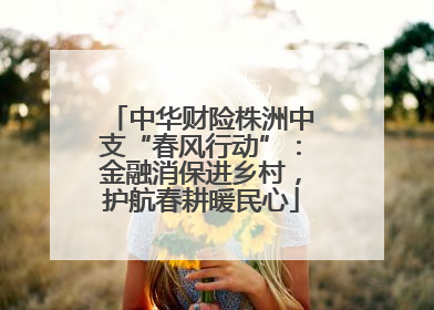 中华财险株洲中支“春风行动”：金融消保进乡村，护航春耕暖民心
