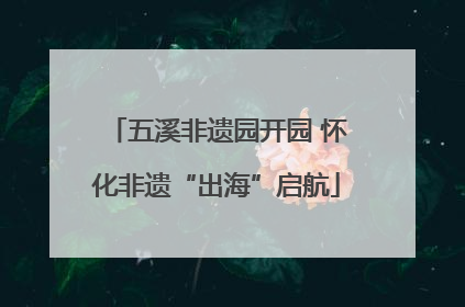 五溪非遗园开园 怀化非遗“出海”启航