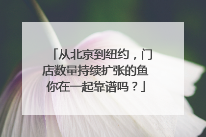 从北京到纽约，门店数量持续扩张的鱼你在一起靠谱吗？
