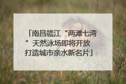 南昌赣江“两滩七湾”天然泳场即将开放 打造城市亲水新名片