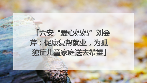 六安“爱心妈妈”刘会芹：促康复帮就业，为孤独症儿童家庭送去希望