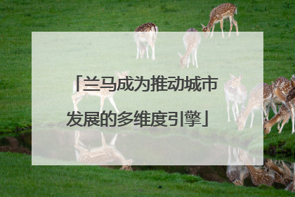 兰马成为推动城市发展的多维度引擎