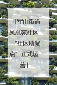 军山街道凤凰苑社区“社区助餐点”正式运营