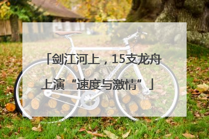 剑江河上，15支龙舟上演“速度与激情”