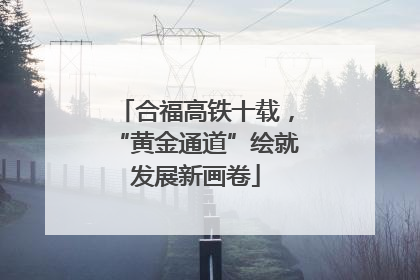 合福高铁十载，“黄金通道”绘就发展新画卷