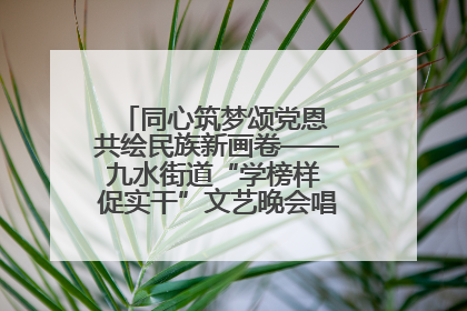 同心筑梦颂党恩 共绘民族新画卷——九水街道“学榜样 促实干”文艺晚会唱响民族团结主旋律