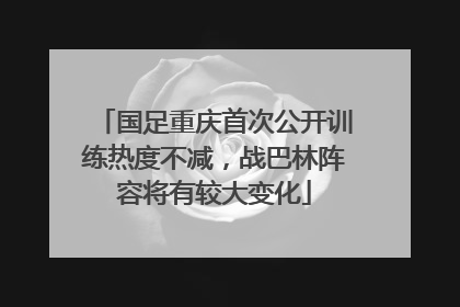 国足重庆首次公开训练热度不减，战巴林阵容将有较大变化