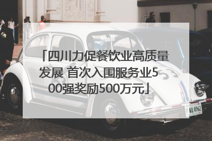 四川力促餐饮业高质量发展 首次入围服务业500强奖励500万元