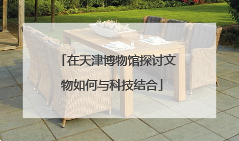 在天津博物馆探讨文物如何与科技结合