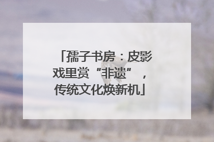 孺子书房：皮影戏里赏“非遗”，传统文化焕新机