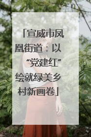 宣威市凤凰街道：以“党建红”绘就绿美乡村新画卷