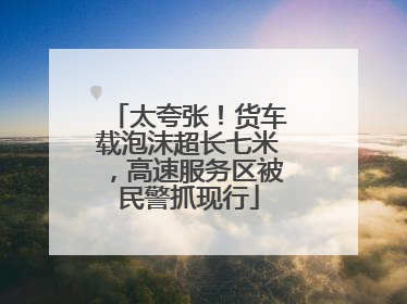 太夸张！货车载泡沫超长七米，高速服务区被民警抓现行