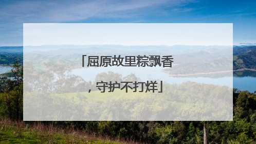 屈原故里粽飘香，守护不打烊