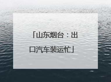 山东烟台：出口汽车装运忙